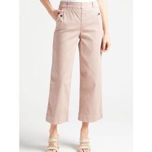 Spanx Stretch Twill Cropped Wide Leg